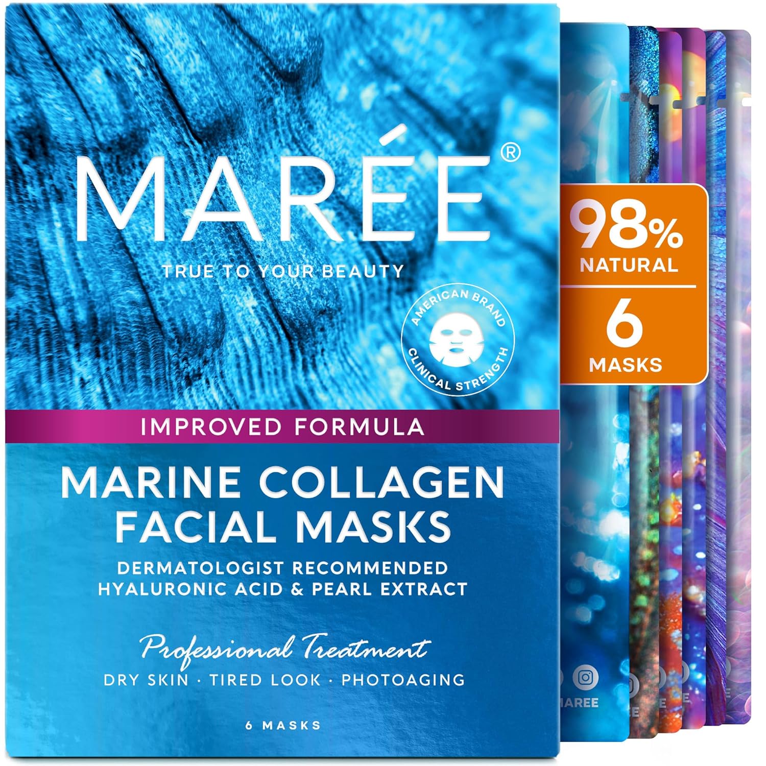 MAREE Collagen Facial Mask with Hyaluronic Acid