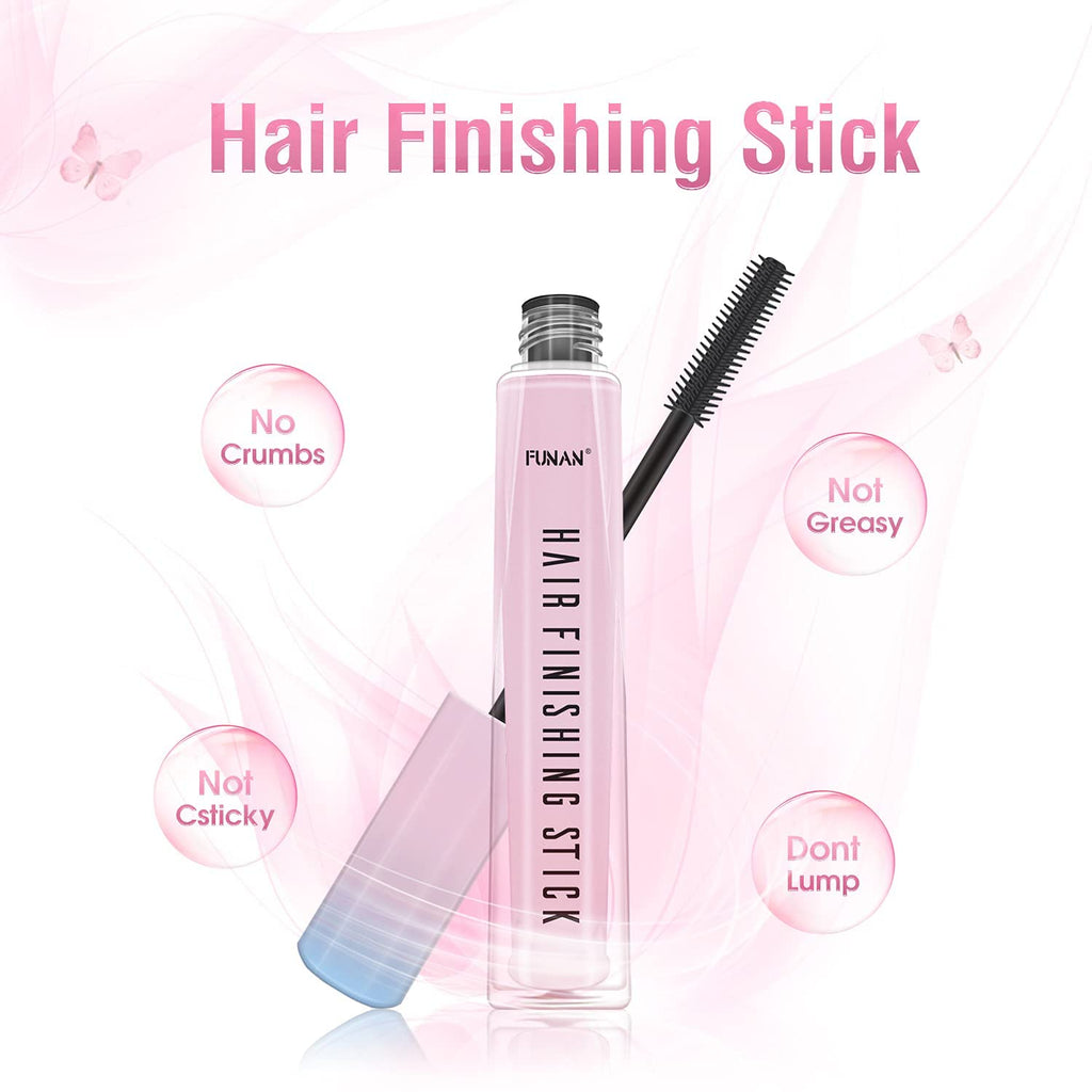 FUNAN Hair Finishing Stick 2 Pack for Small Broken Hair Cream/