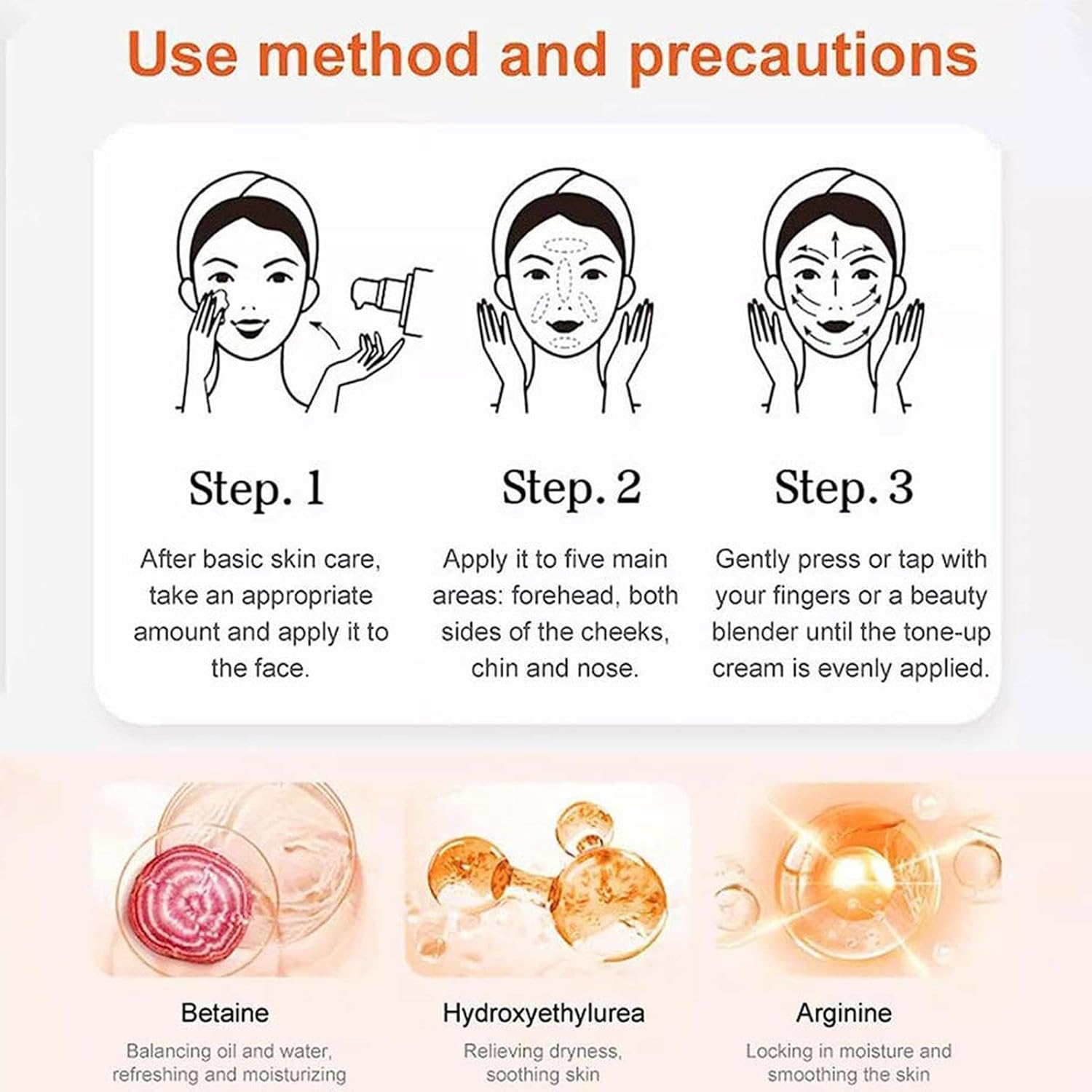 Five vitamin C tone-up cream