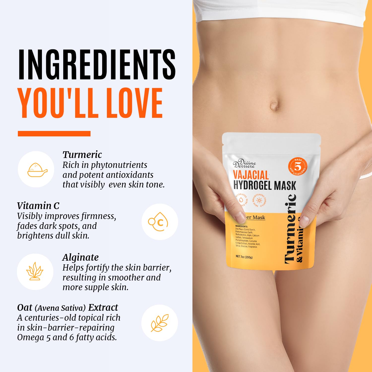 Divine Derriere Vajacial Hydrogel Mask