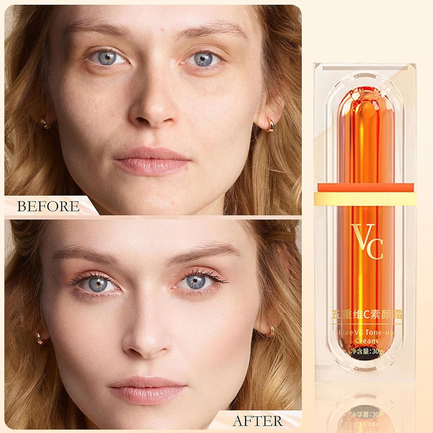 Five vitamin C tone-up cream