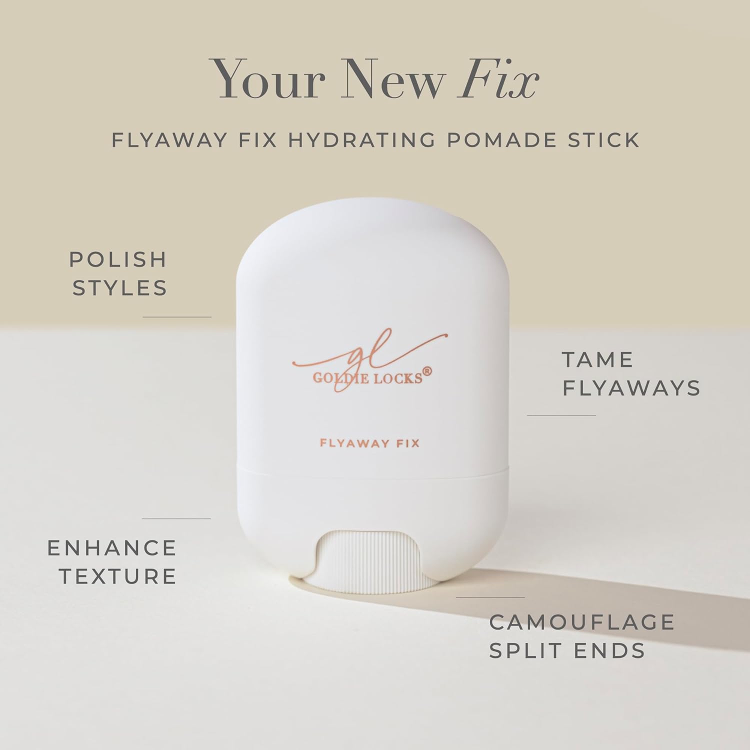 Goldie Locks Flyaway Fix Hydrating Pomade Stick for Hair & Extensions