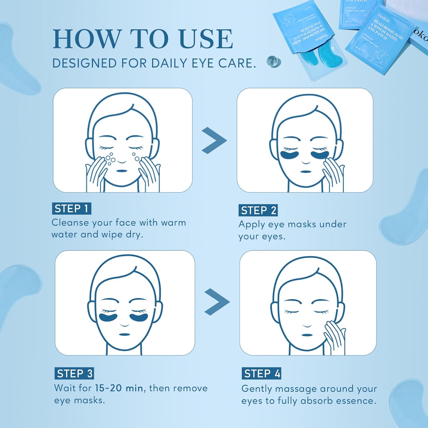 Under Eye Patches for Dark Circles-