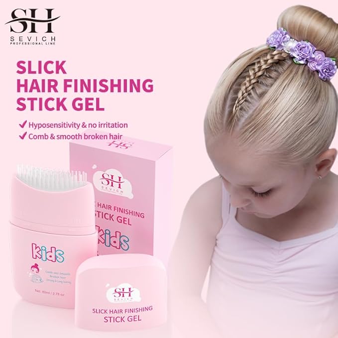 gowwim New Kids Hair Gel and Finishing Stick with Comb Integration