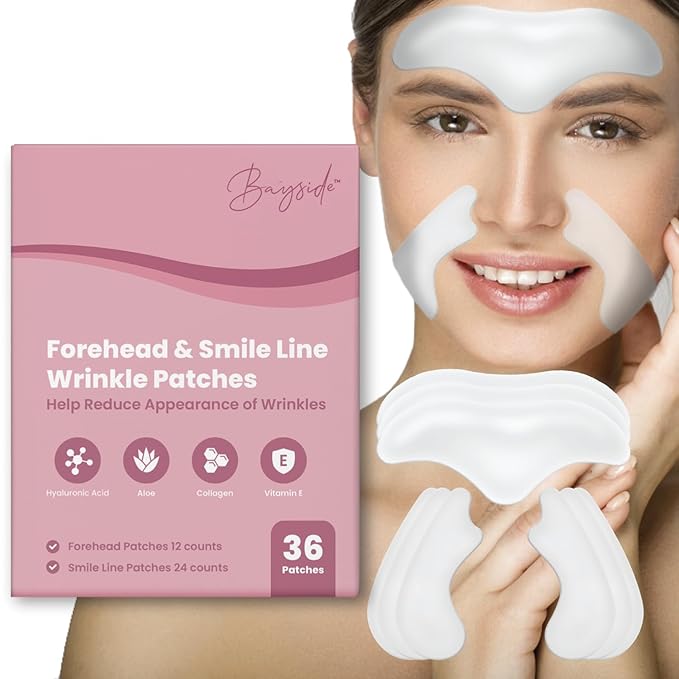Forehead Wrinkle Patches and Smile Line Patches Set